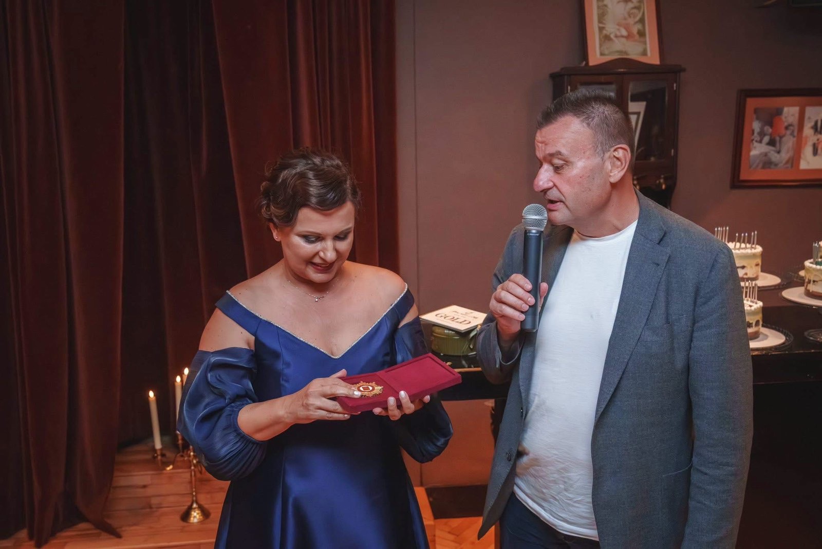 Стоилка Арсова на церемонията „Достоен българин“ на вестник „24 часа“.
